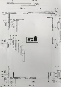 siegenia tilt and slide balcony door parts